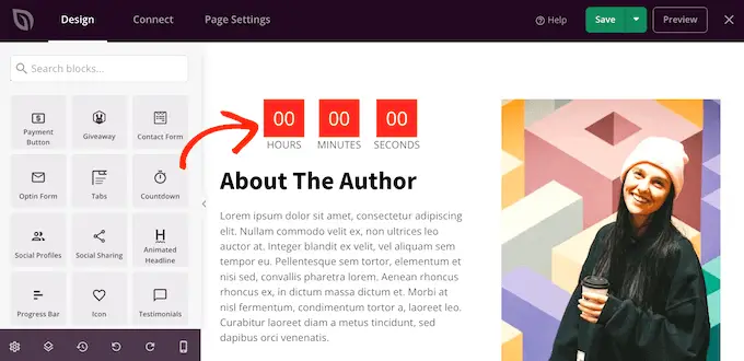 Adding blocks a page or post design in WordPress