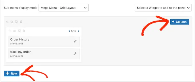 Adding a grid layout to a WordPress menu