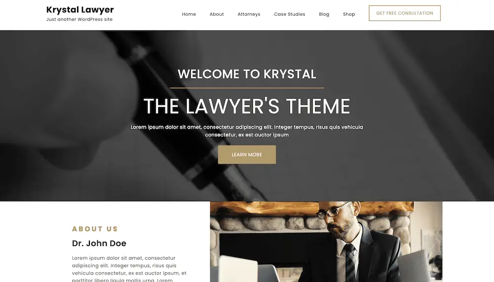 موضوع Krystal Lawyer.