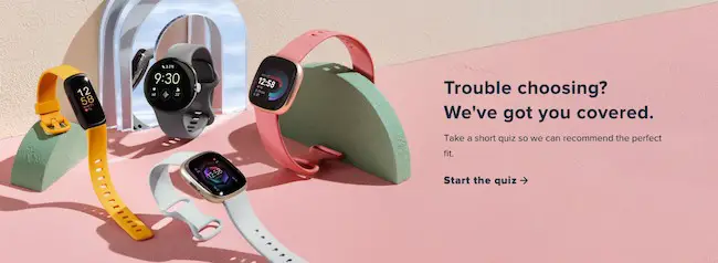 CTA 카피 예시: Fitbit