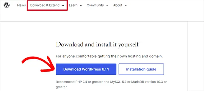 Download WordPress