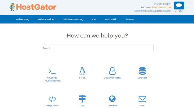 دعم HostGator