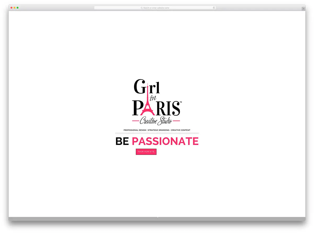 موقع girlinparis-brand-marketing-website-with-brooklyn-theme