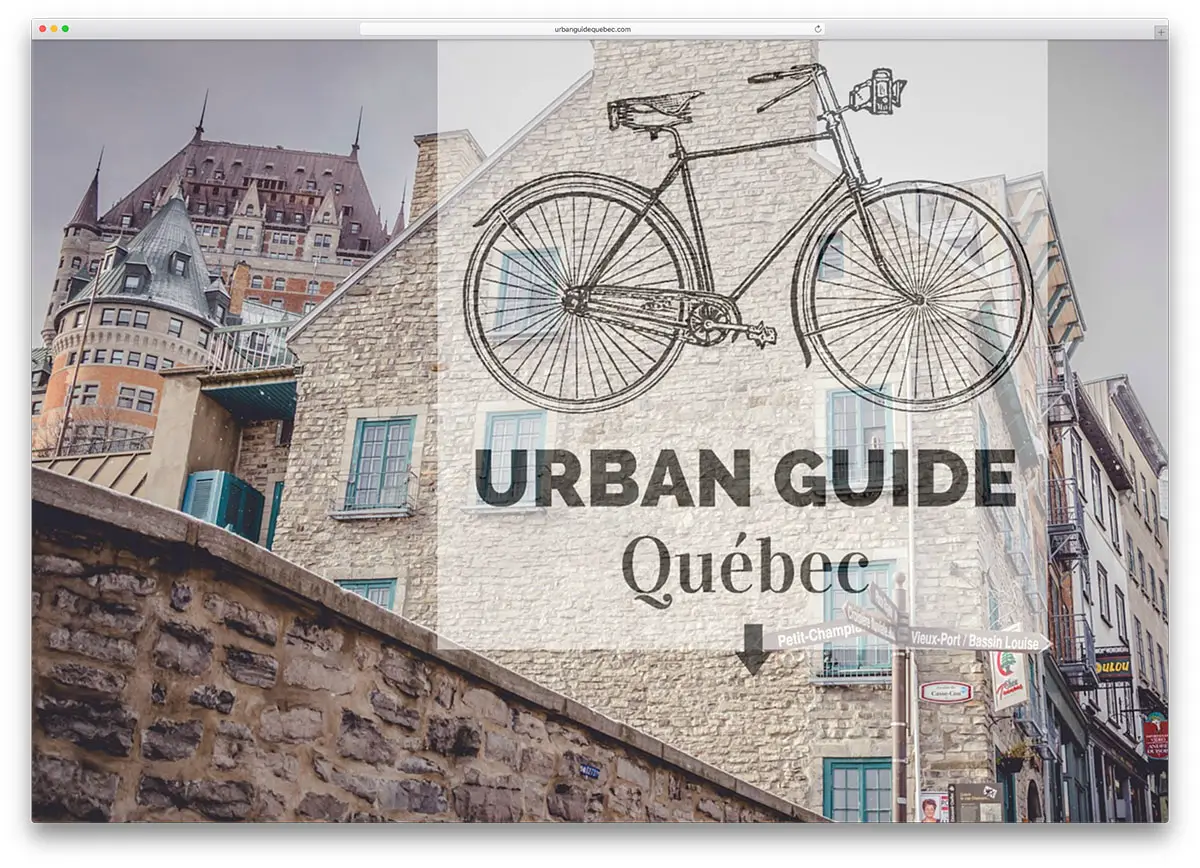 مثال على موقع urbanguidequebec-المستكشف الحضري-الموقع