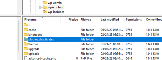 rename the plugins folder to plugins.deactivated