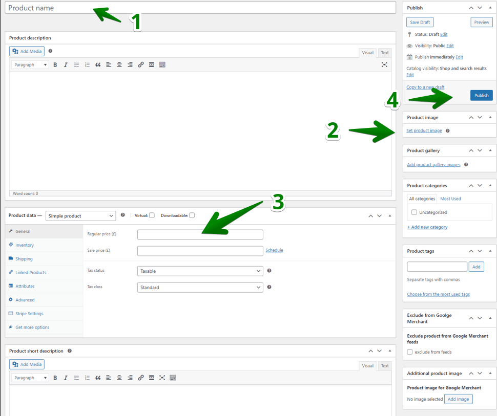 Personalizza il prodotto WooCommerce