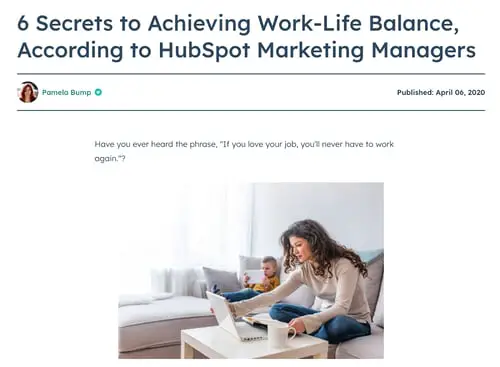 listicle, tips for achieving work/life balance