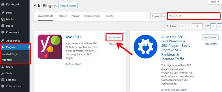 Yoast SEOをインストールする