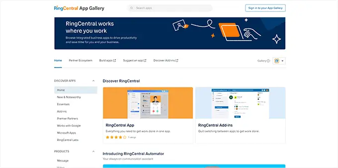 RingCentral Integrations