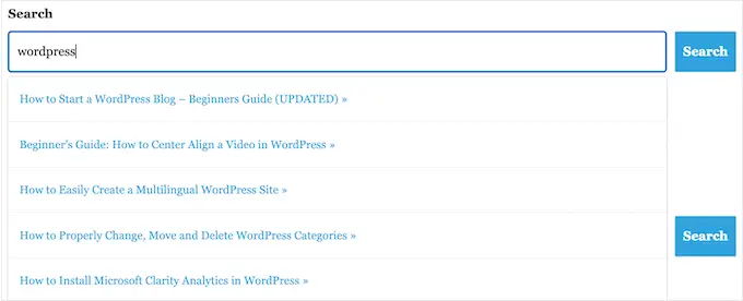 How to improve WordPress search with live ajax results