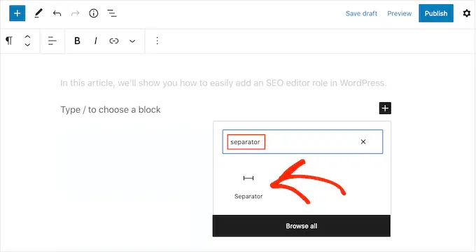 Add a custom shape divider to a WordPress website