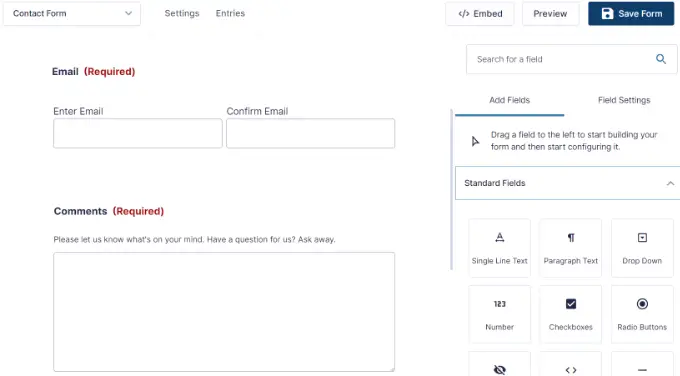 Add fields to Gravity Forms template