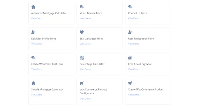 Formidable Forms templates