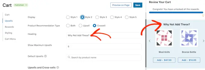 Adding promotions to your sliding side cart