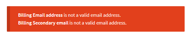 WooCommerce Checkout Email Validation - komunikat o błędzie