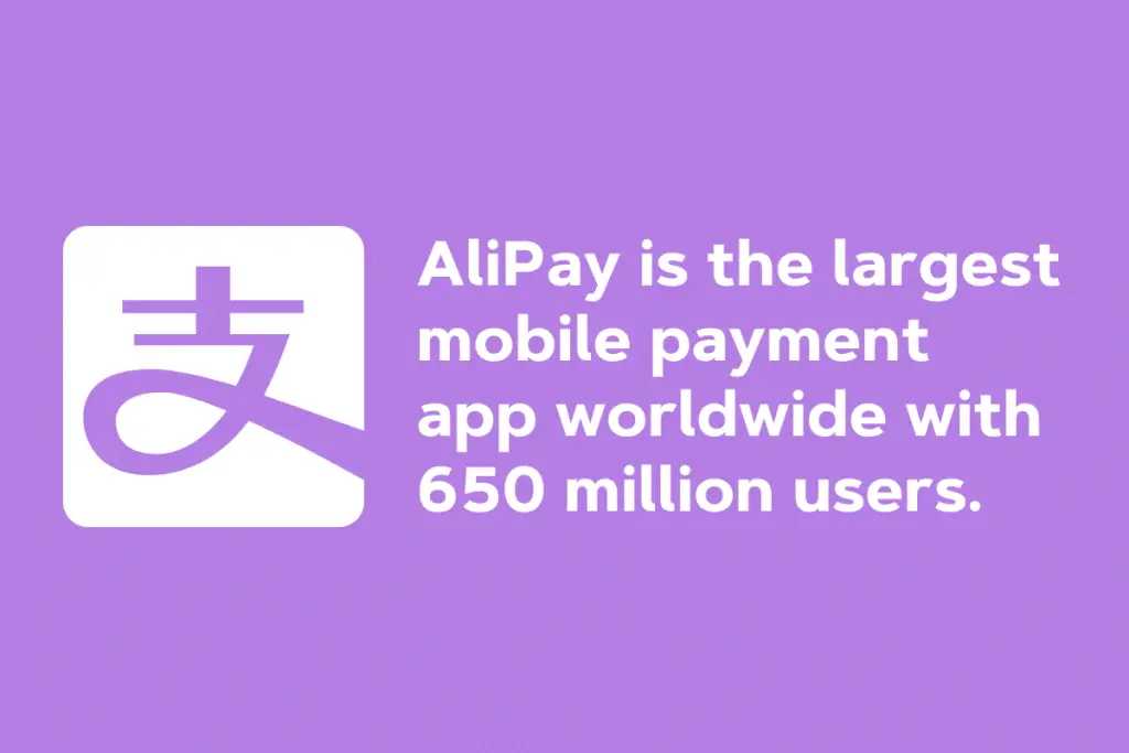 alipay هو أكبر تطبيق للدفع عبر الهاتف المحمول في جميع أنحاء العالم