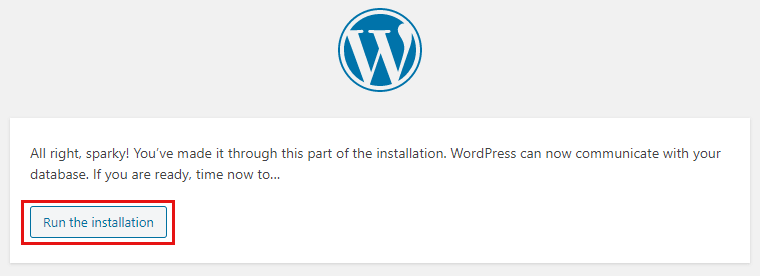 WordPress のインストールを実行する - 予約 Web サイトを作成する