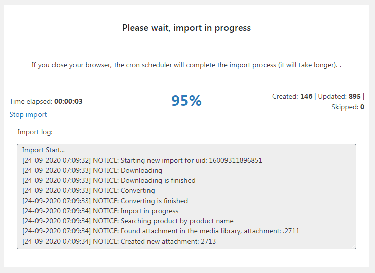 Proceso de importación Dropshipping XML WooCommerce plugin