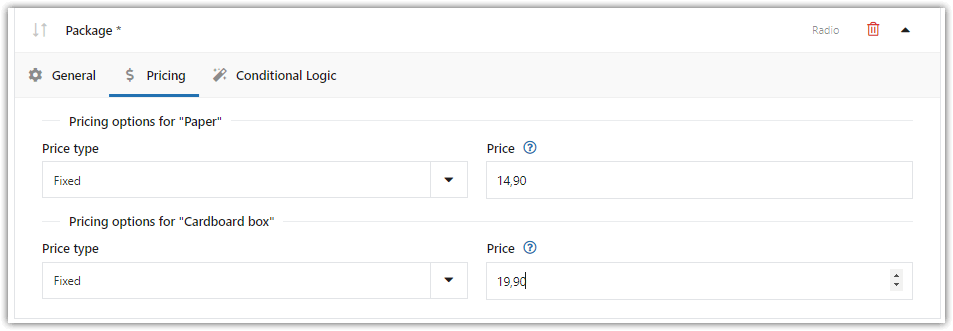 Nuovo pannello utente nel plugin