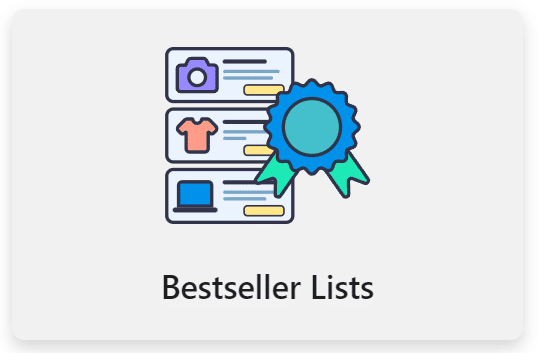 bloque de listas de bestsellers en aawp