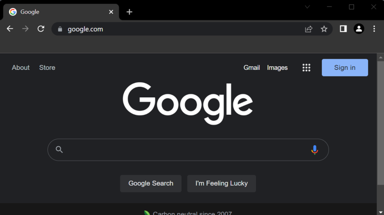 google dark mode