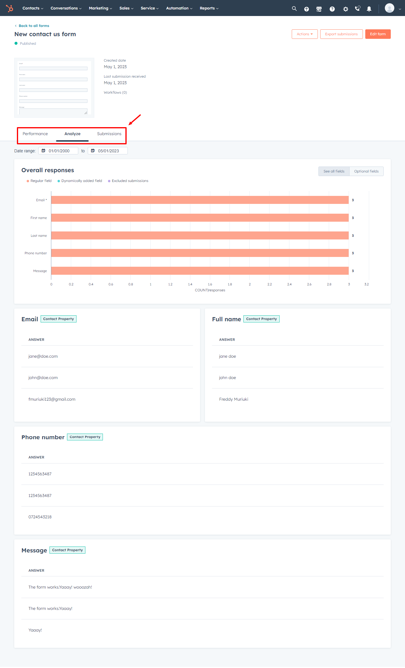 analitik pembuat formulir hubspot