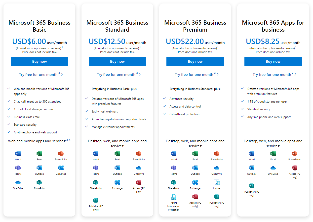 Paket bisnis Microsoft 365