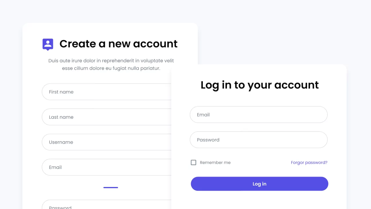 formulir login pembuat profil