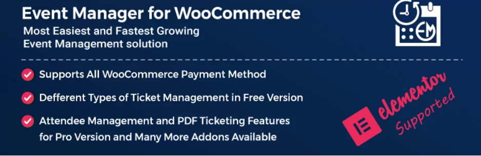 WooCommerce 的活动管理器和门票销售插件