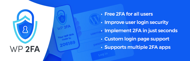 WP 2FA – WordPress 橫幅的雙因素身份驗證