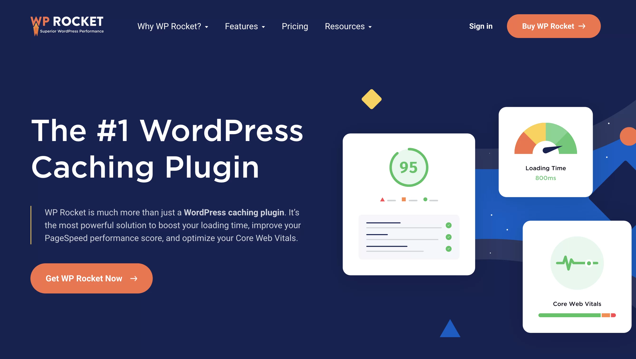 WP Rocket é um plugin de cache para WordPress.