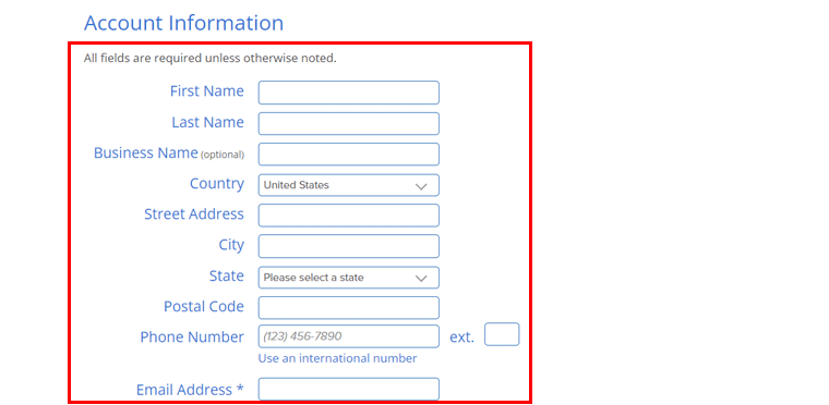 Configurez votre compte