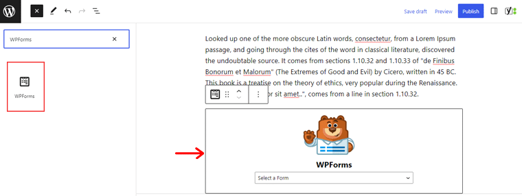 WPForms ekleme