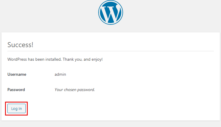 WordPress 대시보드에 로그인