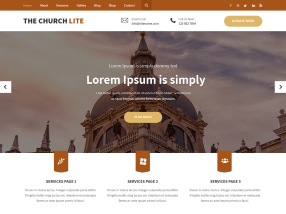 Tema della chiesa di WordPress