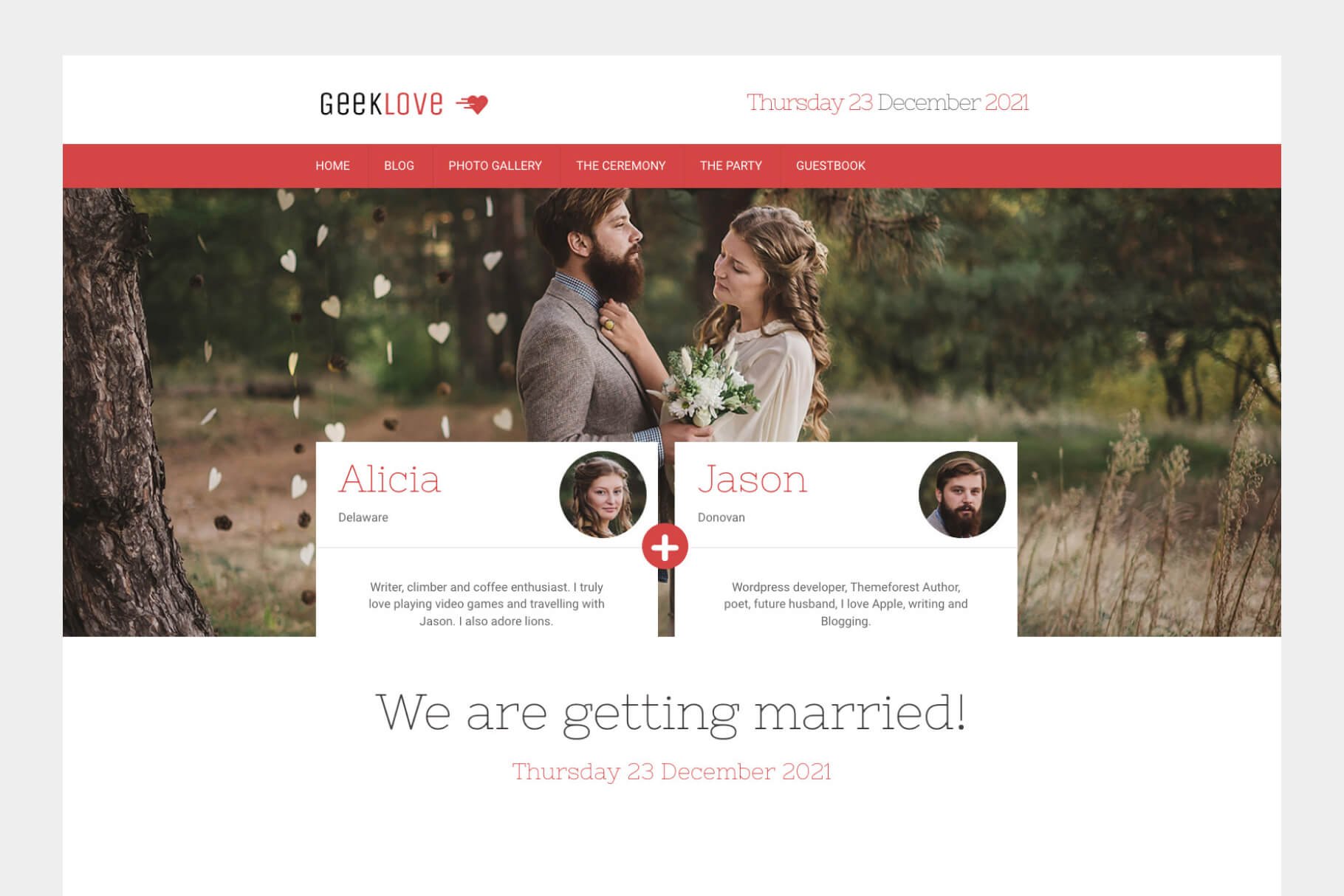 tema matrimonio WordPress