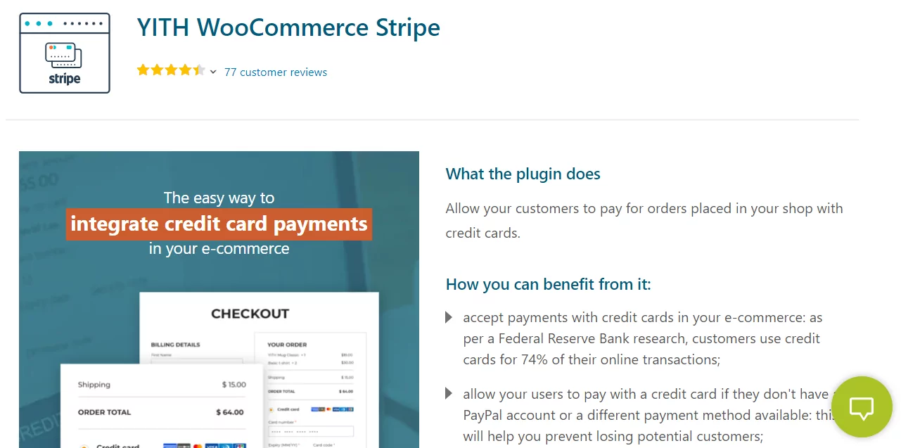 YITH WooCommerce Stripe البرنامج المساعد