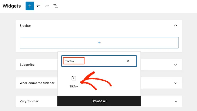 Menyematkan TikToks di situs web atau blog WordPress