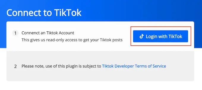 Как подключить учетную запись социальной сети TikTok к WordPress