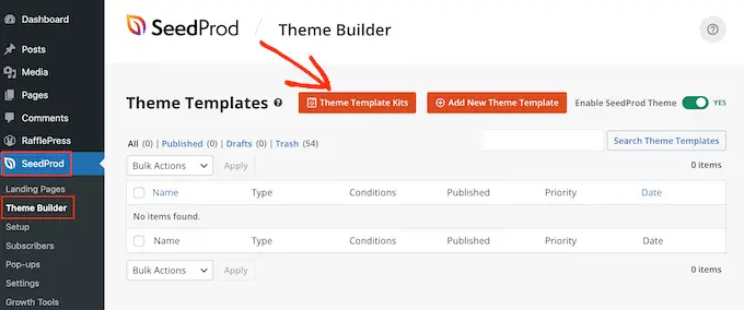 Installing a WooCommerce template kit using SeedProd