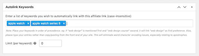 เชื่อมโยงคำหลักอัตโนมัติโดยใช้ ThirstyAffiliates