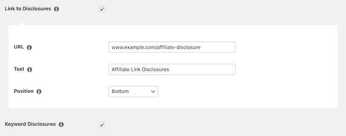 Insertion automatique des divulgations des affiliés dans WordPress