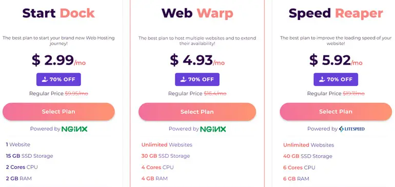 オープンソース ホスティングの料金