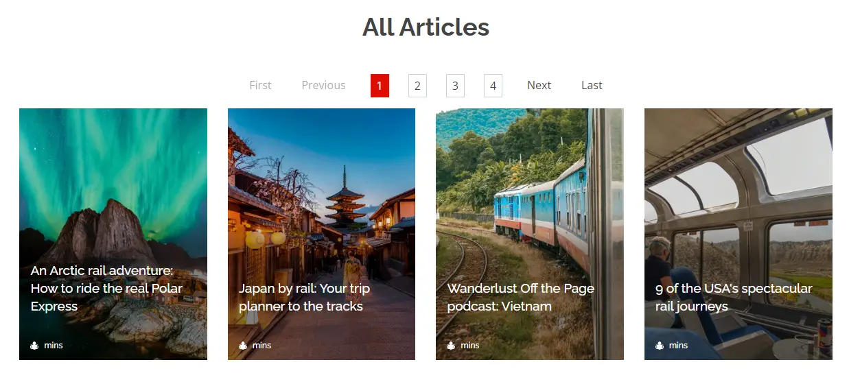 Articoli archiviati sotto "Viaggi in treno" sulla rivista Wanderlust.