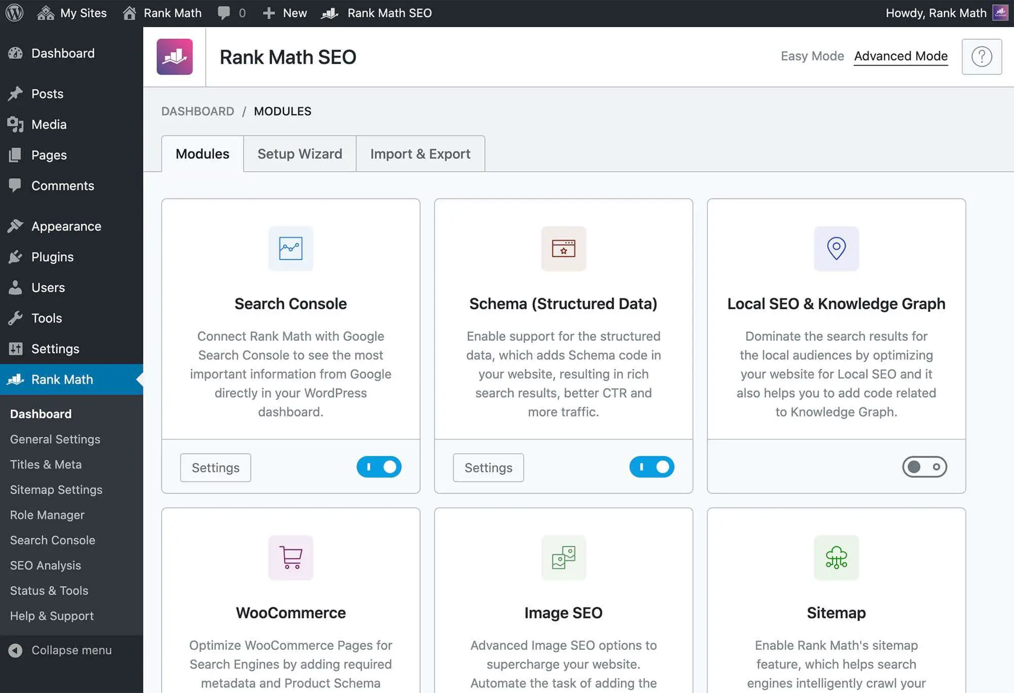 outils de liens internes, classement mathématique