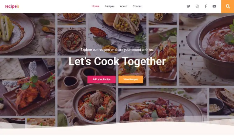 JupiterX WordPress Food Blog Theme