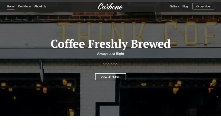 Carbone WordPress 美食博客主題