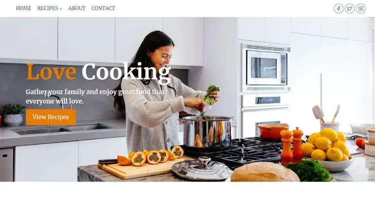 Kadence WordPress Food Blogs Theme