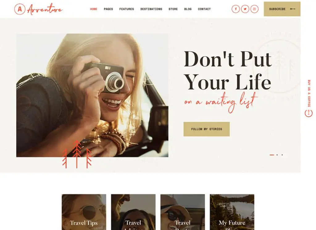 Abenteuer | Persönliches Reise- und Lifestyle-Blog-WordPress-Theme