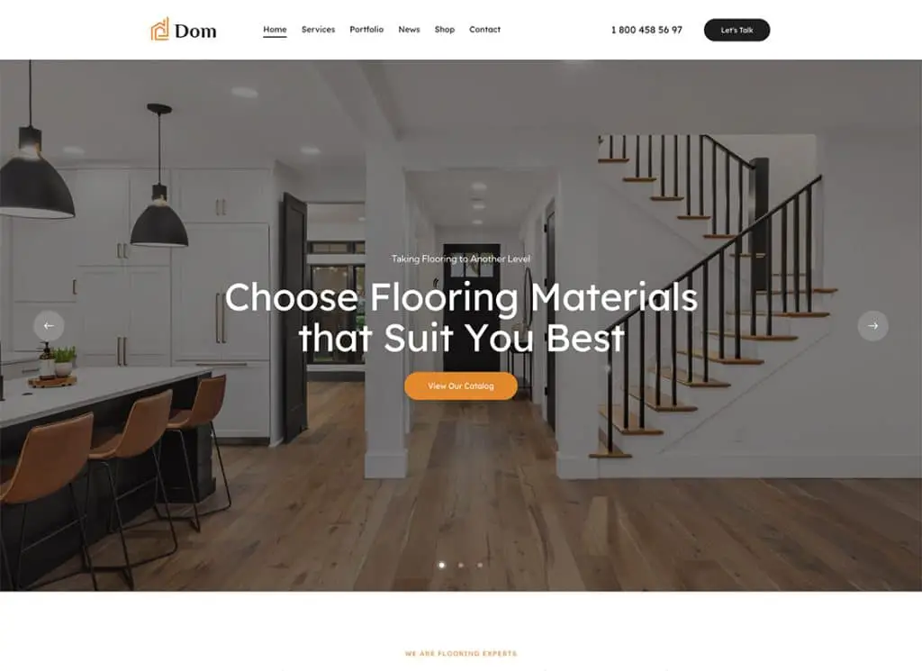 Dom - House Services Elementor WordPress Theme